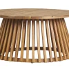 Table basse ronde en bois massif D80 cm - NASSAU