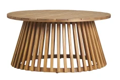 Table basse ronde en bois massif D80 cm - NASSAU