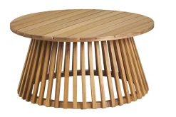 Table basse ronde en bois massif D80 cm - NASSAU