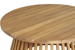 Table basse ronde en bois massif D80 cm - NASSAU