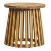 Table basse ronde en bois massif D40 cm - NASSAU