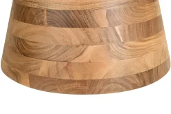 Table basse ronde en bois massif D80 cm MATERA