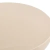 Table basse ronde en métal émaillé beige D59 cm AMINA
