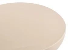 Table basse ronde en métal émaillé beige D59 cm AMINA