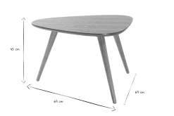 Table basse scandinave bois clair L69 cm ARTIK