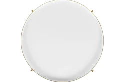 Table d'appoint avec plateau réversible bleu canard / blanc D51 cm SATEEN