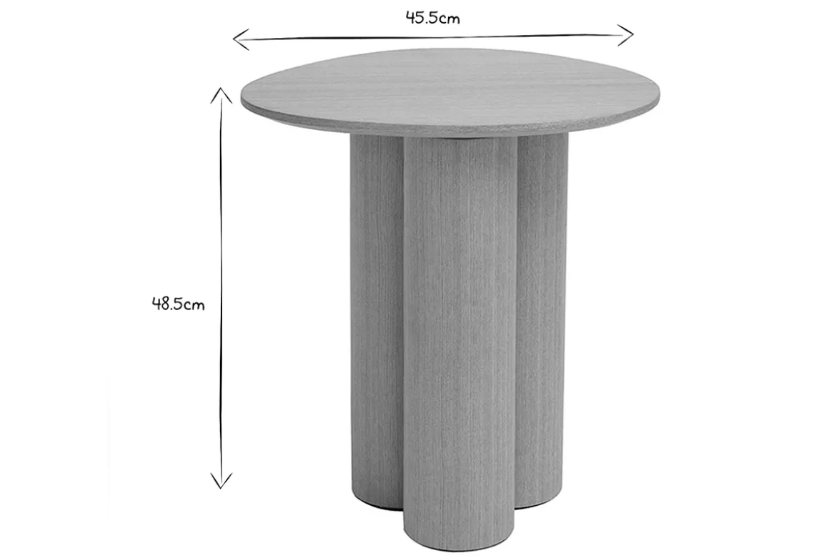 Table d'appoint bois clair L44 cm HOLLEN