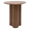 Table d'appoint design bois foncé noyer L44 cm HOLLEN