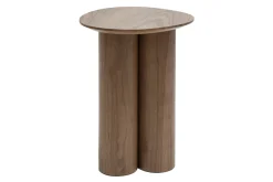 Table d'appoint design bois foncé noyer L44 cm HOLLEN