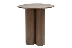 Table d'appoint design bois foncé noyer L44 cm HOLLEN
