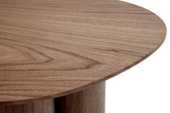 Table d'appoint design bois foncé noyer L44 cm HOLLEN