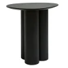 Table d'appoint design bois noir L44 cm HOLLEN