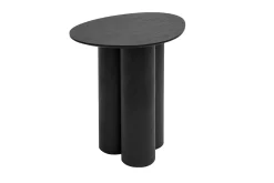 Table d'appoint design bois noir L44 cm HOLLEN