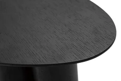 Table d'appoint design bois noir L44 cm HOLLEN
