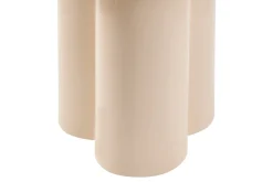 Table d'appoint design en métal émaillé beige D51 cm ZELIE