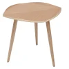 Table d'appoint forme de feuille bois clair L60 cm PHYLL