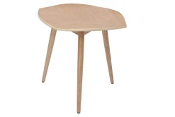 Table d'appoint forme de feuille bois clair L60 cm PHYLL