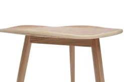 Table d'appoint forme de feuille bois clair L60 cm PHYLL