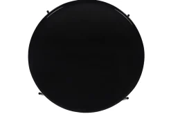 Table d'apppoint ronde avec plateau réversible bleu canard / noir D51 cm SATEEN