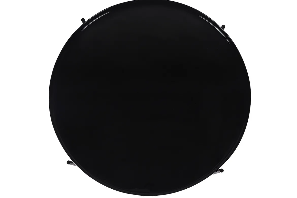 Table d'apppoint ronde avec plateau réversible bleu canard / noir D51 cm SATEEN
