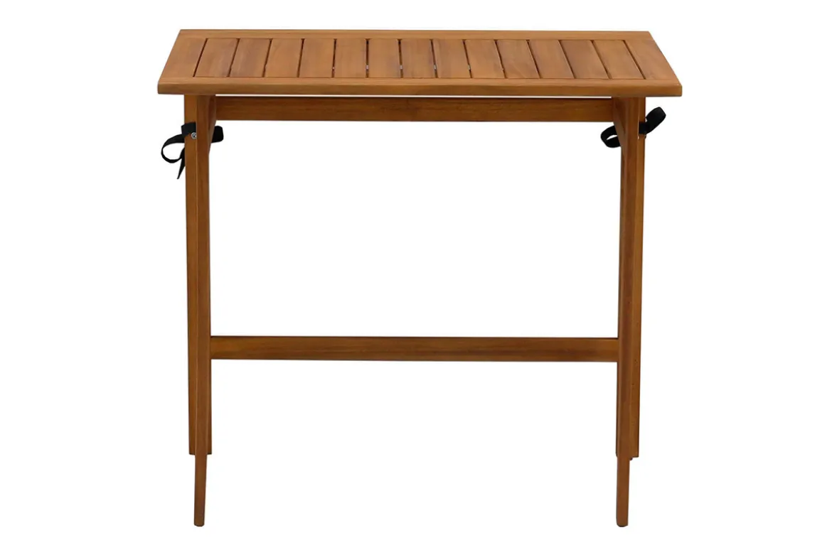 Table de balcon pliante en bois massif L80 cm CARMEN
