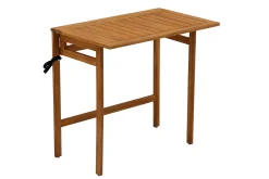 Table de balcon pliante en bois massif L80 cm CARMEN