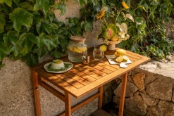 Table de balcon pliante en bois massif L80 cm CARMEN