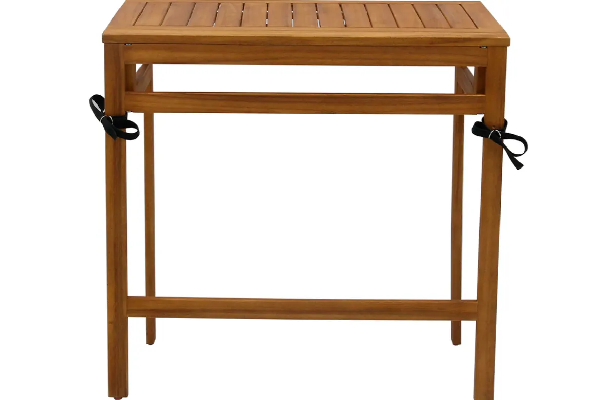 Table de balcon pliante en bois massif L80 cm CARMEN