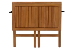 Table de balcon pliante en bois massif L80 cm CARMEN