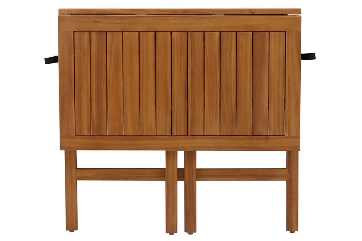 Table de balcon pliante en bois massif L80 cm CARMEN