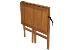Table de balcon pliante en bois massif L80 cm CARMEN