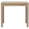 Table de bar avec rangement finition bois clair chêne L100 cm IZZIE