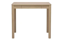 Table de bar avec rangement finition bois clair chêne L100 cm IZZIE