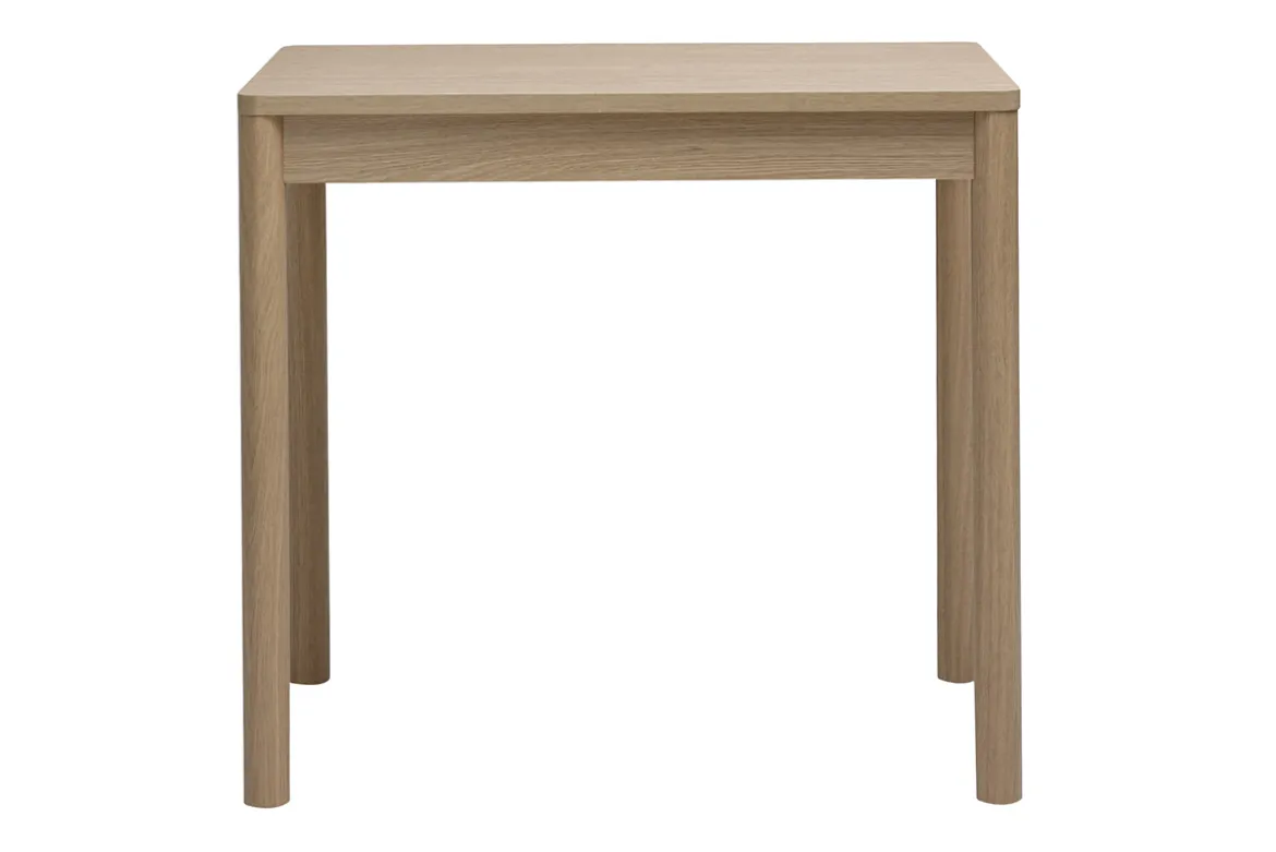 Table de bar avec rangement finition bois clair chêne L100 cm IZZIE