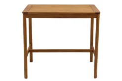 Table de bar de jardin rectangulaire en bois massif L120 cm AKIS