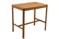 Table de bar de jardin rectangulaire en bois massif L120 cm AKIS