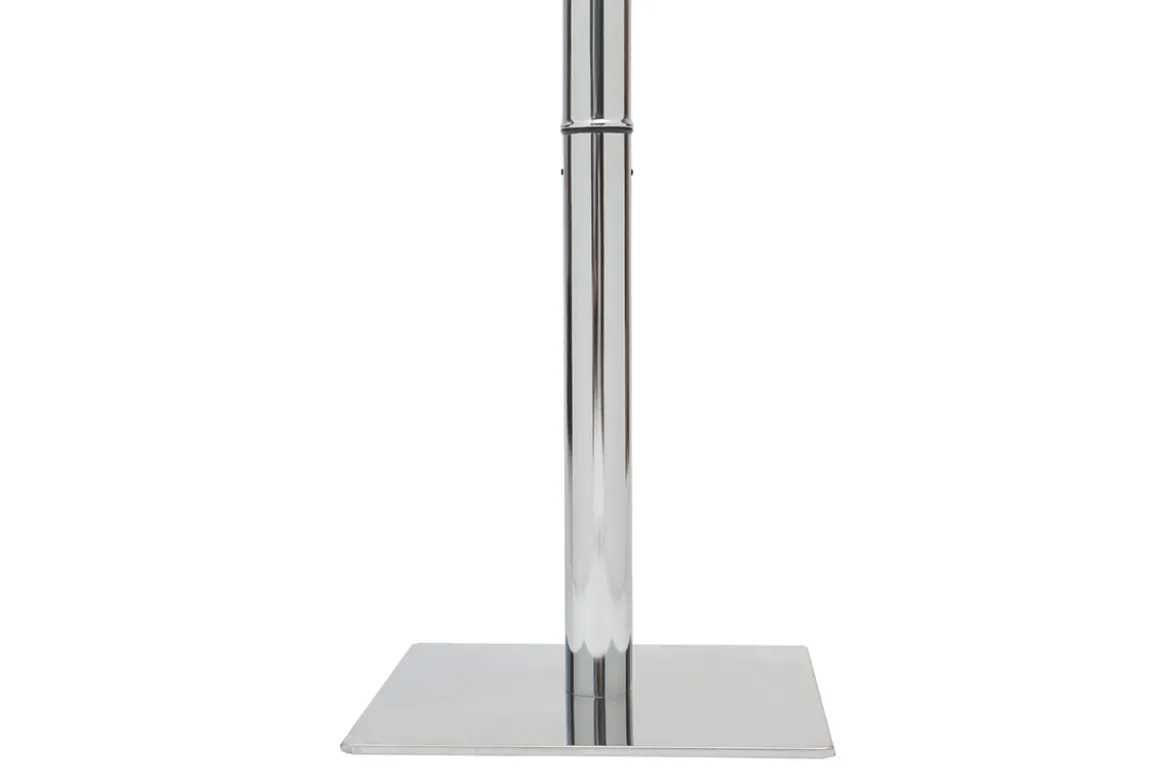 Table de bar design carrée blanche L60 cm JACK