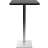 Table de bar design carrée noire L60 cm JORY