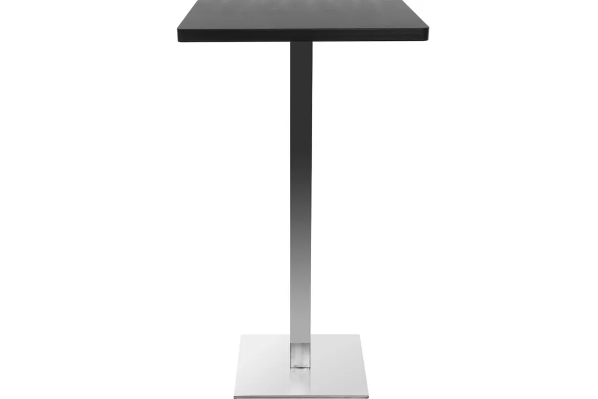Table de bar design carrée noire L60 cm JORY