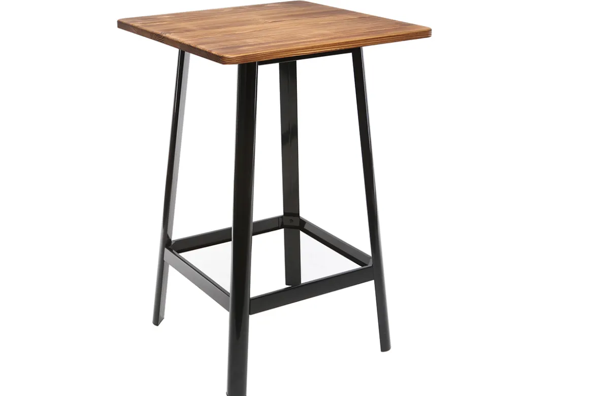 Table de bar design noire L70 cm JONES
