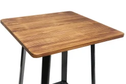 Table de bar design noire L70 cm JONES