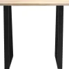 Table de bar en bois manguier massif et métal noir L120 cm VIJAY