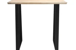Table de bar en bois manguier massif et métal noir L120 cm VIJAY