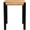 Table de bar extensible en bois massif et métal L80-135 cm TRAP