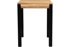 Table de bar extensible en bois massif et métal L80-135 cm TRAP