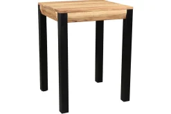 Table de bar extensible en bois massif et métal L80-135 cm TRAP