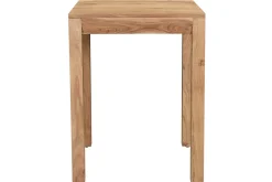 Table de bar haute extensible carrée en bois massif L80-135 cm BALTO