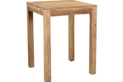 Table de bar haute extensible carrée en bois massif L80-135 cm BALTO