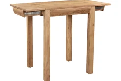 Table de bar haute extensible carrée en bois massif L80-135 cm BALTO