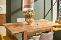 Table de bar haute extensible carrée en bois massif L80-135 cm BALTO